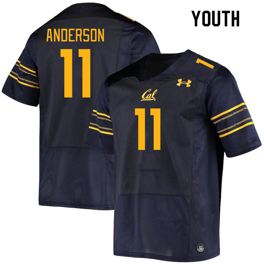 Youth #11 Mavin Anderson California Golden Bears College Football Jerseys Stitched Sale-Navy